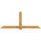 Ekena Millwork Eugene Rough Sawn Timber Gable Bracket, Western Red Cedar, 96"W x 40"H x 6"D x 6"F, 10/12 Pitch GBW096X40X0606EUG00RWR - alternate 1